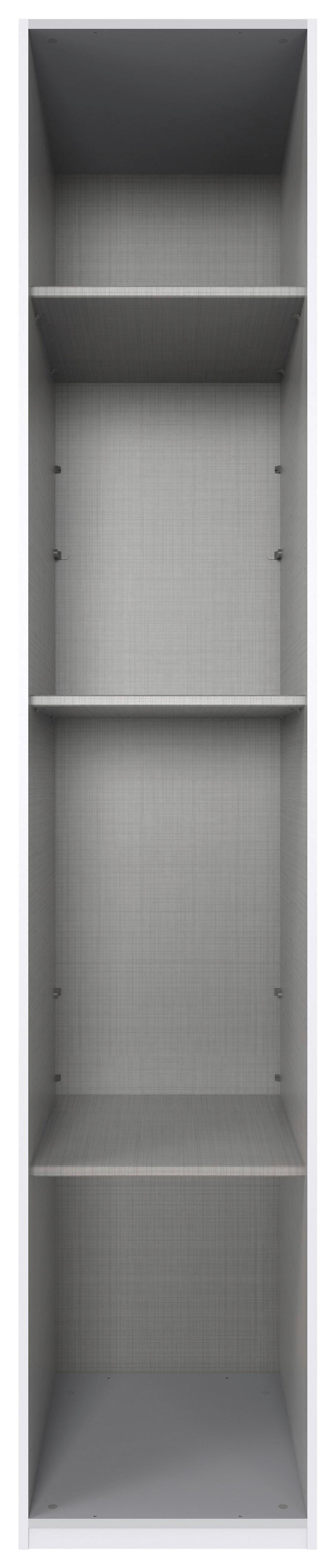 Drehtürenschrank New York Weiß B: 45 cm - Weiß, MODERN, Holzwerkstoff (45/236/58cm) - MID.YOU