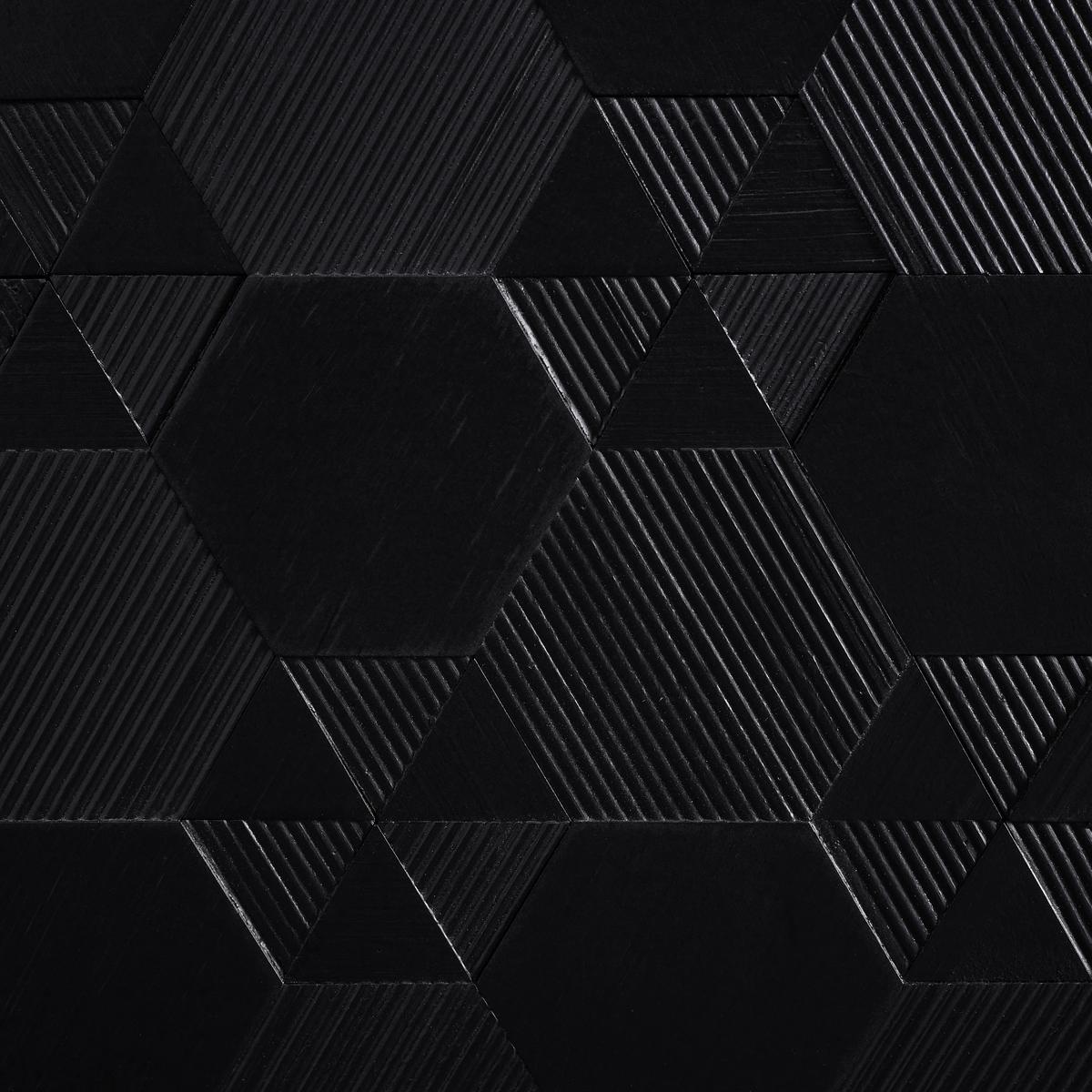 Příborník ROMA černý - černá, Moderní, kov/dřevo (131,5/77/42cm) - Bessagi Home