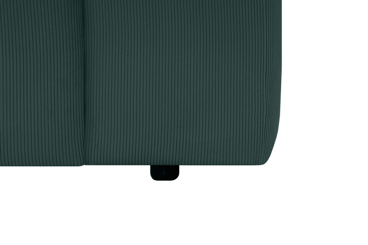 Ecksofa Hannah Grün 200x304 cm - Schwarz/Grün, Design, Textil (200/304cm) - MID.YOU