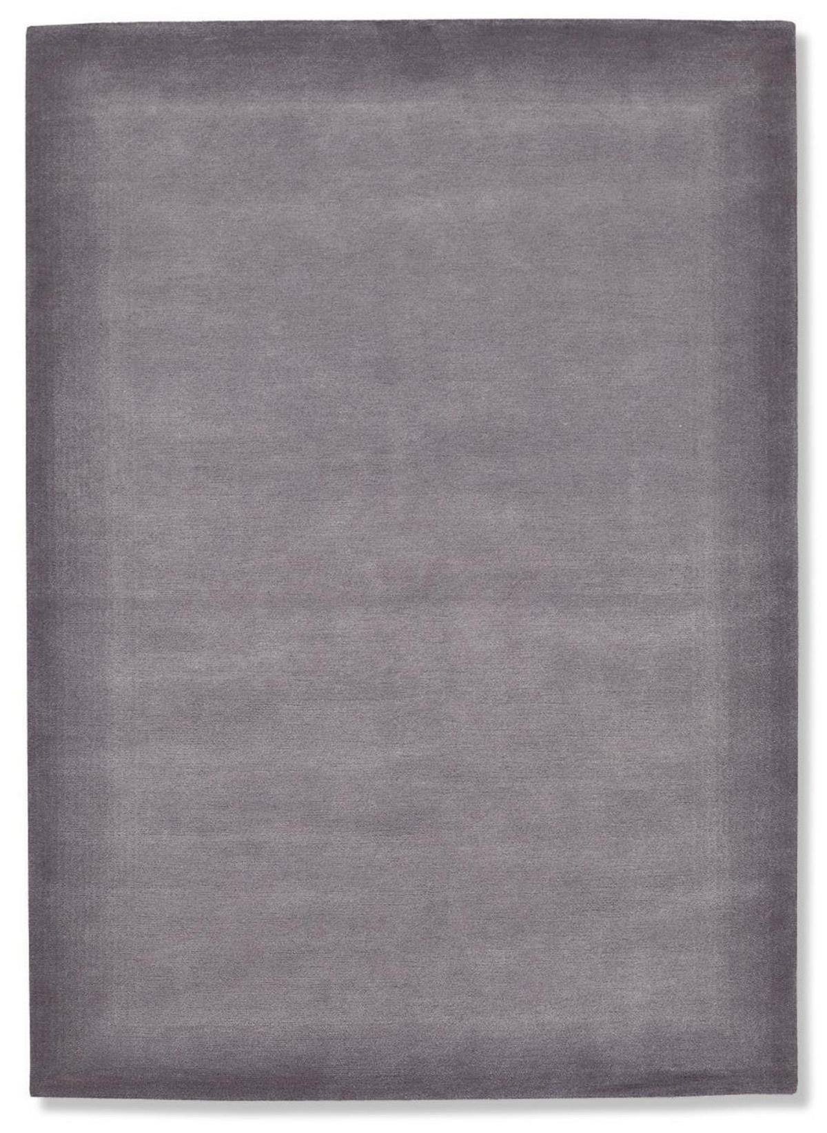 Wollteppich Grau Viniciano Tami 170x240 cm Handgeknüpft - Grau, Basics, Textil (170/240cm) - Cazaris