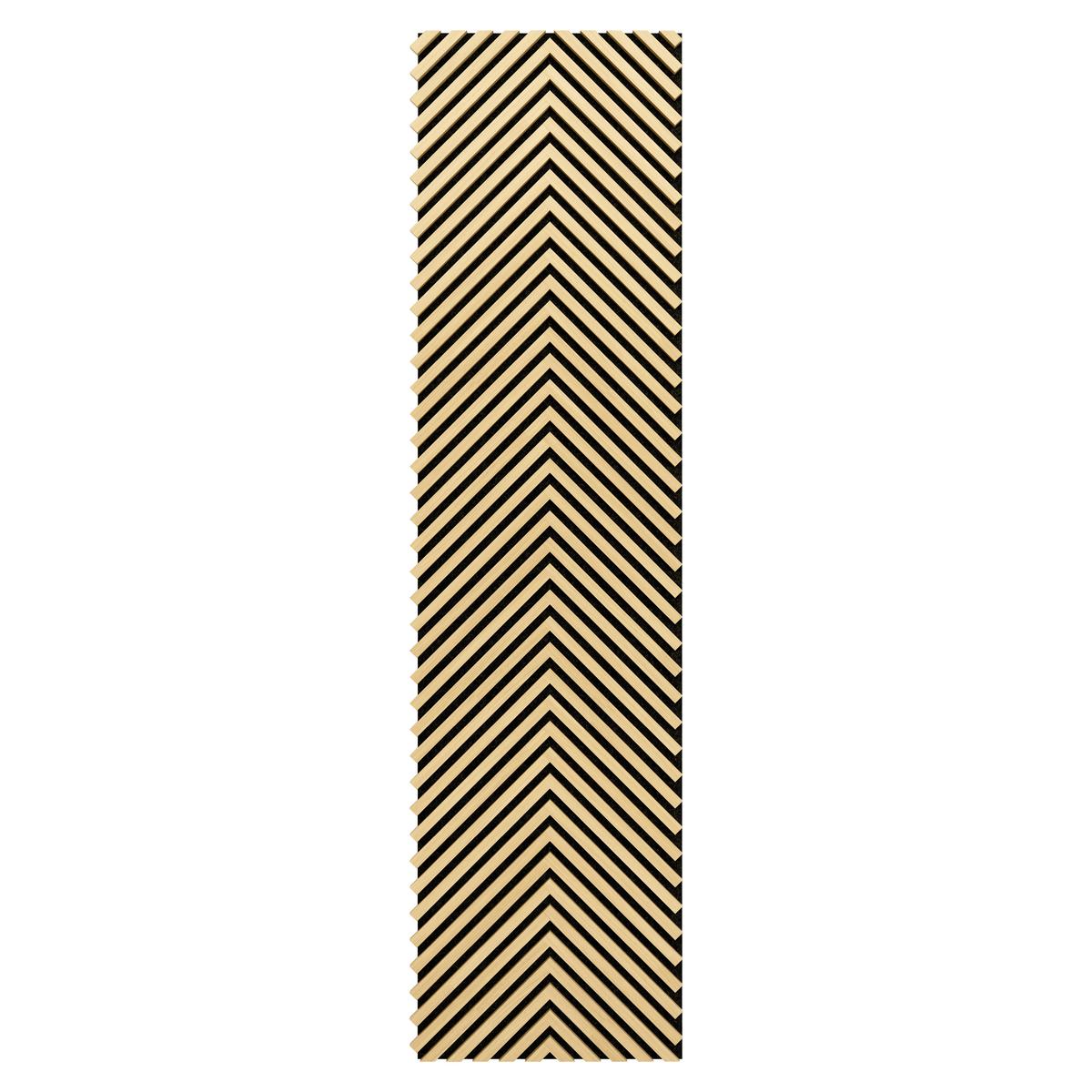Akustikpaneel Sonido Herringbone - Hellbraun/Eichefarben, Basics, Holzwerkstoff/Kunststoff (275/52/1.8cm) - Novel
