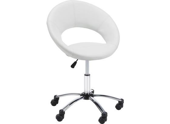 Otočná Židle Phillipp - bílá/černá, Moderní, kov/textilie (61/79-90,5/53cm) - Mömax modern living Otočná Židle Phillipp - bílá/černá, Moderní, kov/textilie (61/79-90,5/53cm) - Mömax modern living