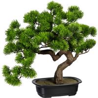Kunstpflanze Bonsai Inkl. Topf D: 22 Cm - Schwarz/Braun, Design, Kunststoff (40cm) - P & B