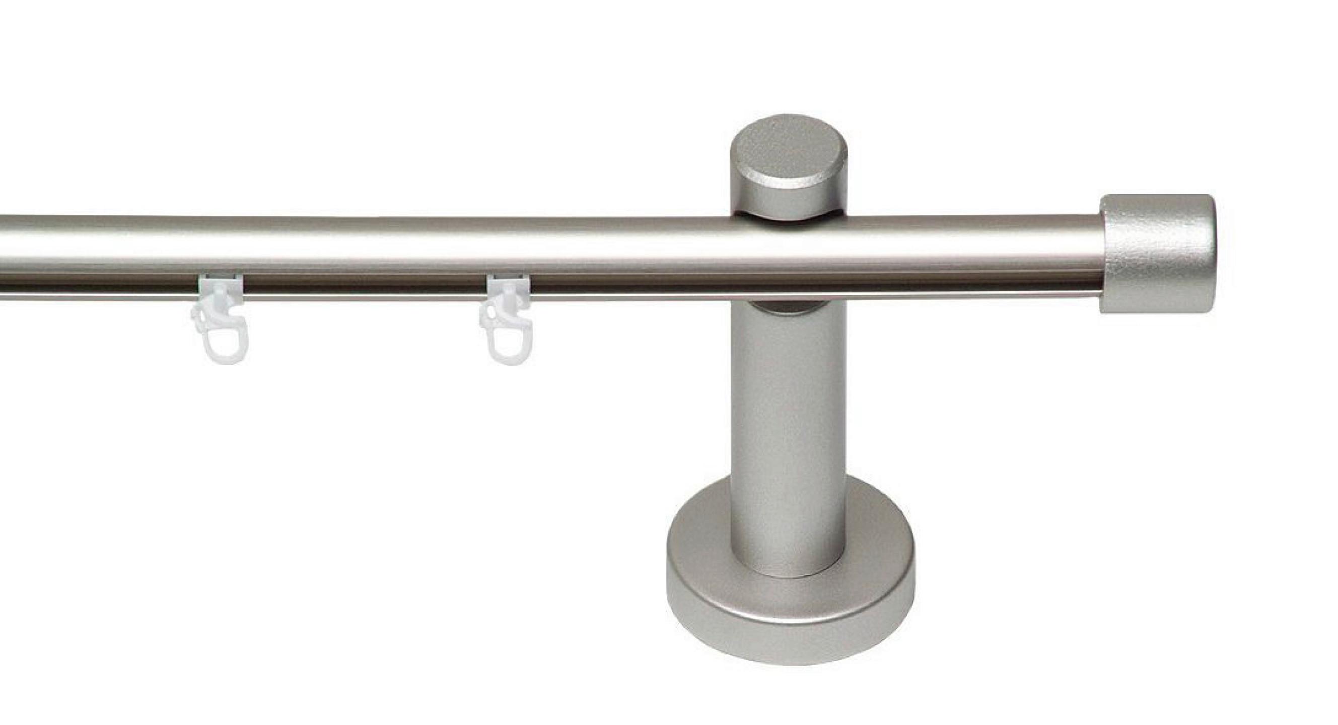 Vorhangstange Chromfarben L: 330 Cm - Chromfarben, KONVENTIONELL, Metall (330cm)