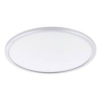 Led-deckenleuchte 75797_campaspero 2 - Silberfarben/Weiß, KONVENTIONELL, Kunststoff (42/2,5cm) - Eglo