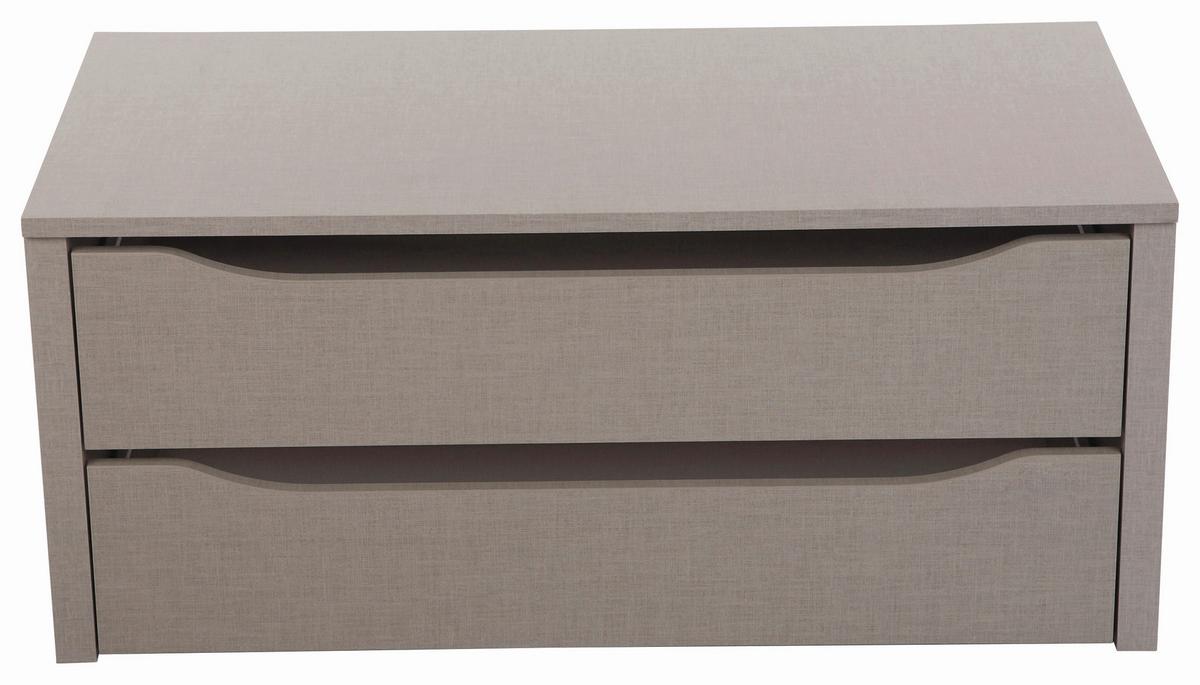 VNITŘNÍ ZÁSUVKY 2 ZÁSUVKY - šedá, Konvenční, dřevo (88/39/45cm)