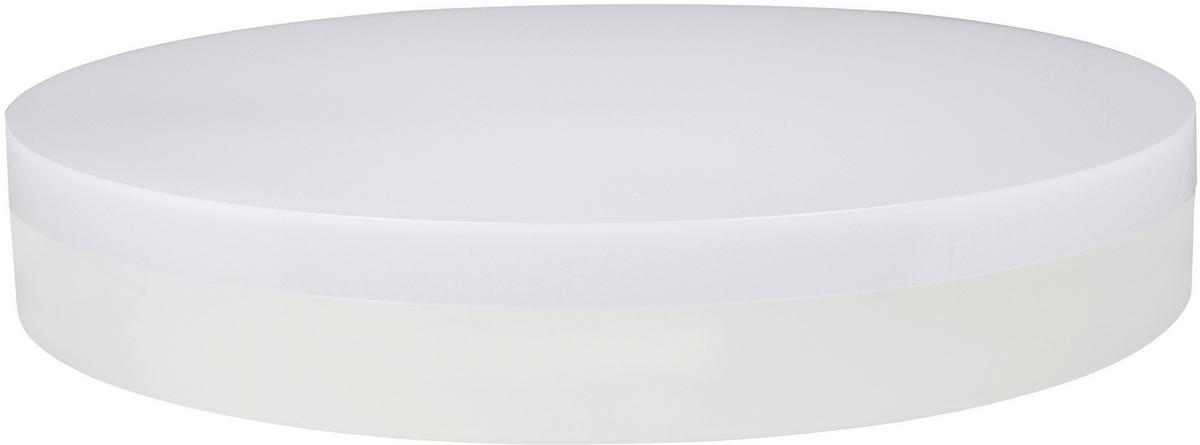 LED-Deckenleuchte Ø 28 cm, für In- und Outdoor - Weiß, Basics, Kunststoff (28/5,1cm)