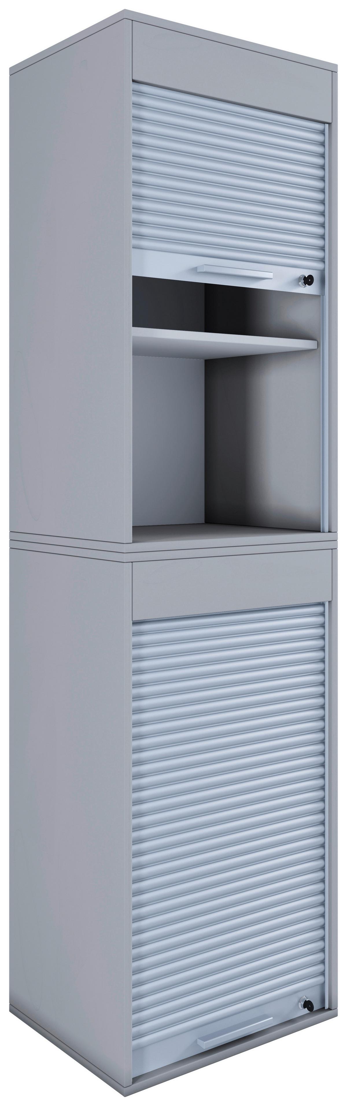 Aktrenschrank Aktos XL Grau B: 50 cm - Grau, MODERN, Holzwerkstoff/Kunststoff (50/186/40cm) - MID.YOU