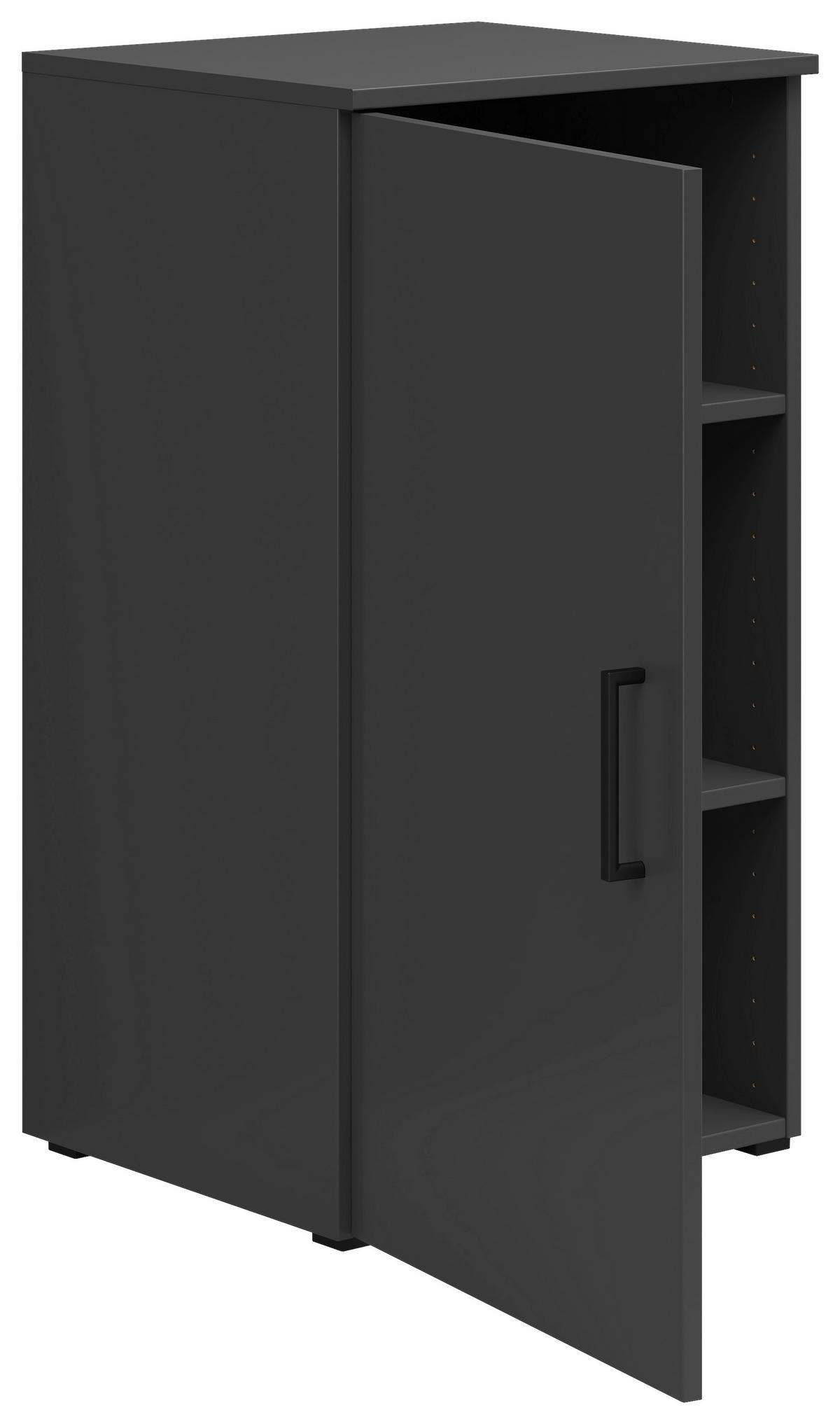 Komoda MULTISTAURAUM š: 45 cm - čierna/grafitová, Modern, kompozitné drevo/plast (45/83/40cm)