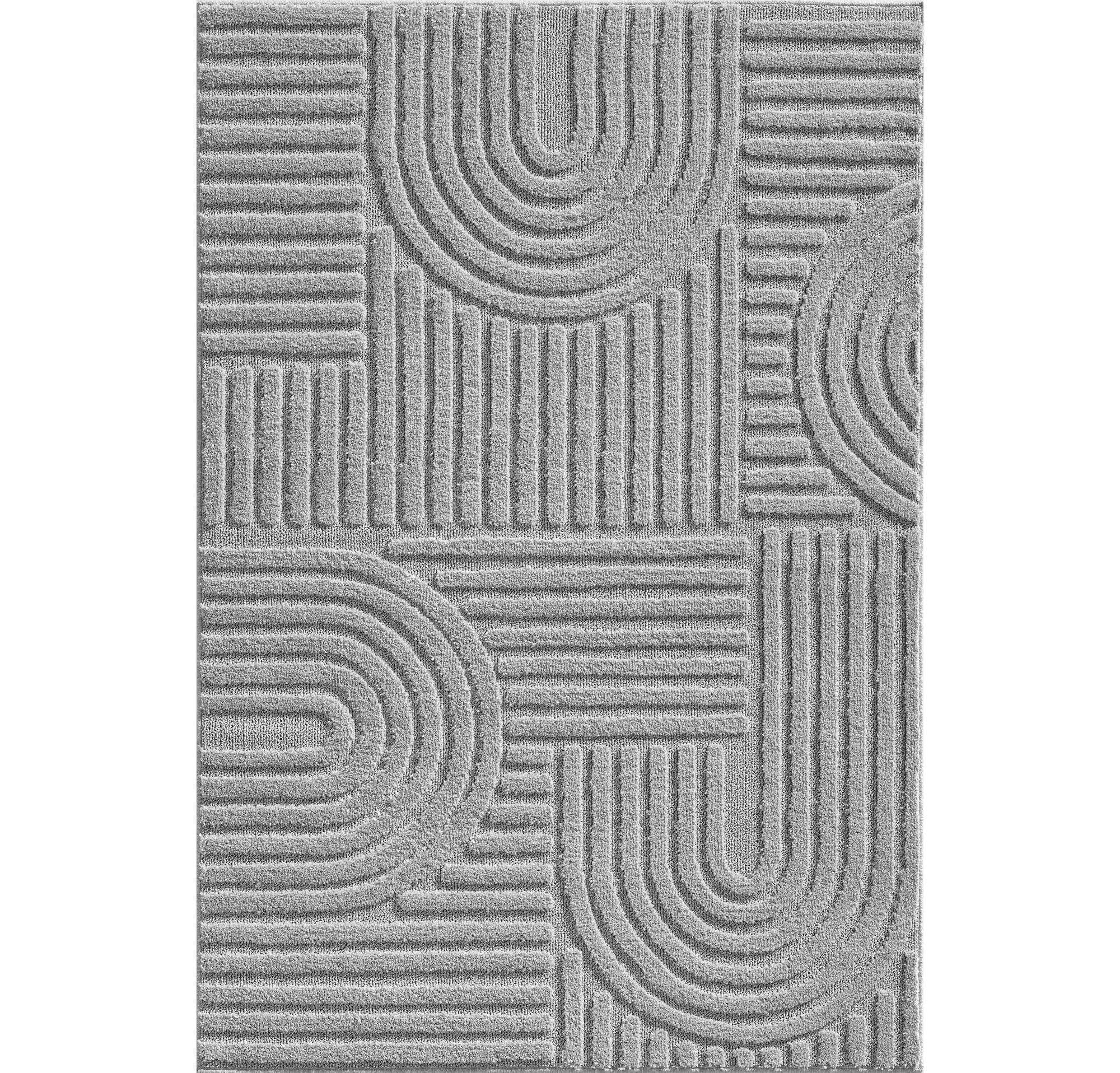 Hochflorteppich Art 60 X 110 1121 Silver - Silberfarben, Basics, Textil (60/110cm) - Novel