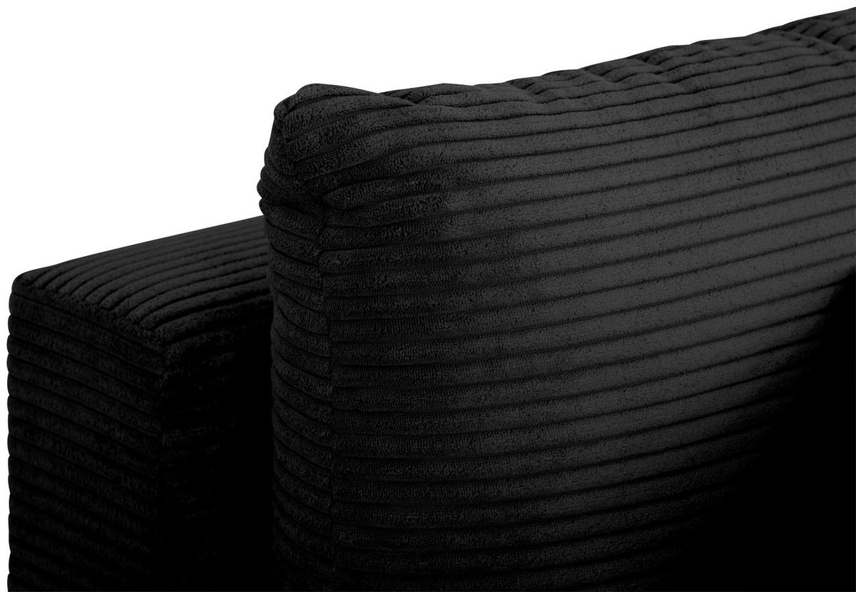 Ecksofa Jonilz Schwarz S: 250x151 Cm - Schwarz, Design, Textil (250/151cm) - MID.YOU