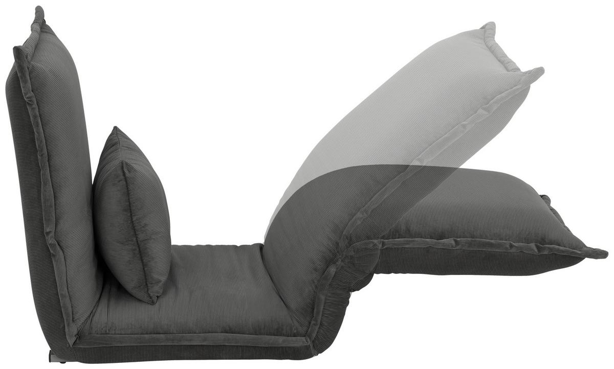 Schlafsessel Jan - Silberfarben/Grau, MODERN, Textil (77/73/87cm) - MID.YOU