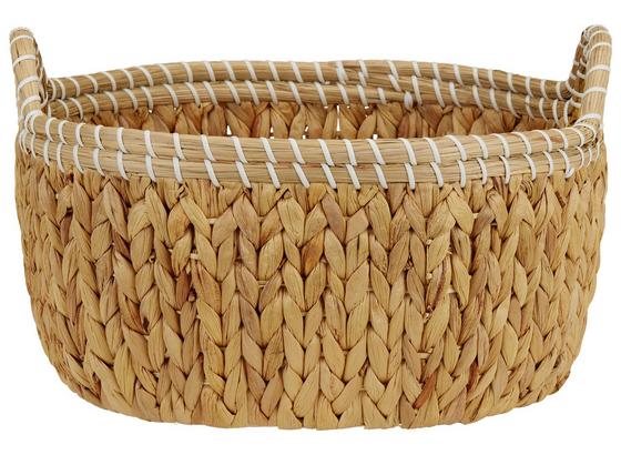 Regalkorb Gaven L - Naturfarben/Weiß, KONVENTIONELL, Kunststoff/Weitere Naturmaterialien (37/31/15cm) - Ombra Regalkorb Gaven L - Naturfarben/Weiß, KONVENTIONELL, Kunststoff/Weitere Naturmaterialien (37/31/15cm) - Ombra