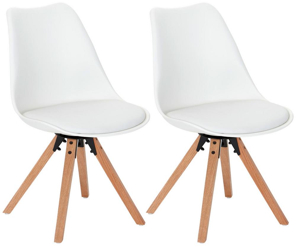 Praktisches Set aus 2 Schalenstühlen