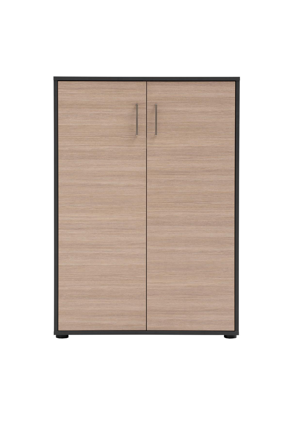 AKTENSCHRANK Metz Anthrazit/Beige B: 80,1cm - Beige/Anthrazit, MODERN, Holzwerkstoff (80,1/113,4/38,2cm) - MID.YOU