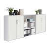 Office Edition B: 253,2 cm Weiß - Weiß, MODERN, Holzwerkstoff (253,2/113,6/33cm) - MID.YOU