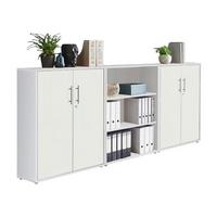 Office Edition B: 253,2 Cm Weiß - Weiß, MODERN, Holzwerkstoff (253,2/113,6/33cm) - MID.YOU