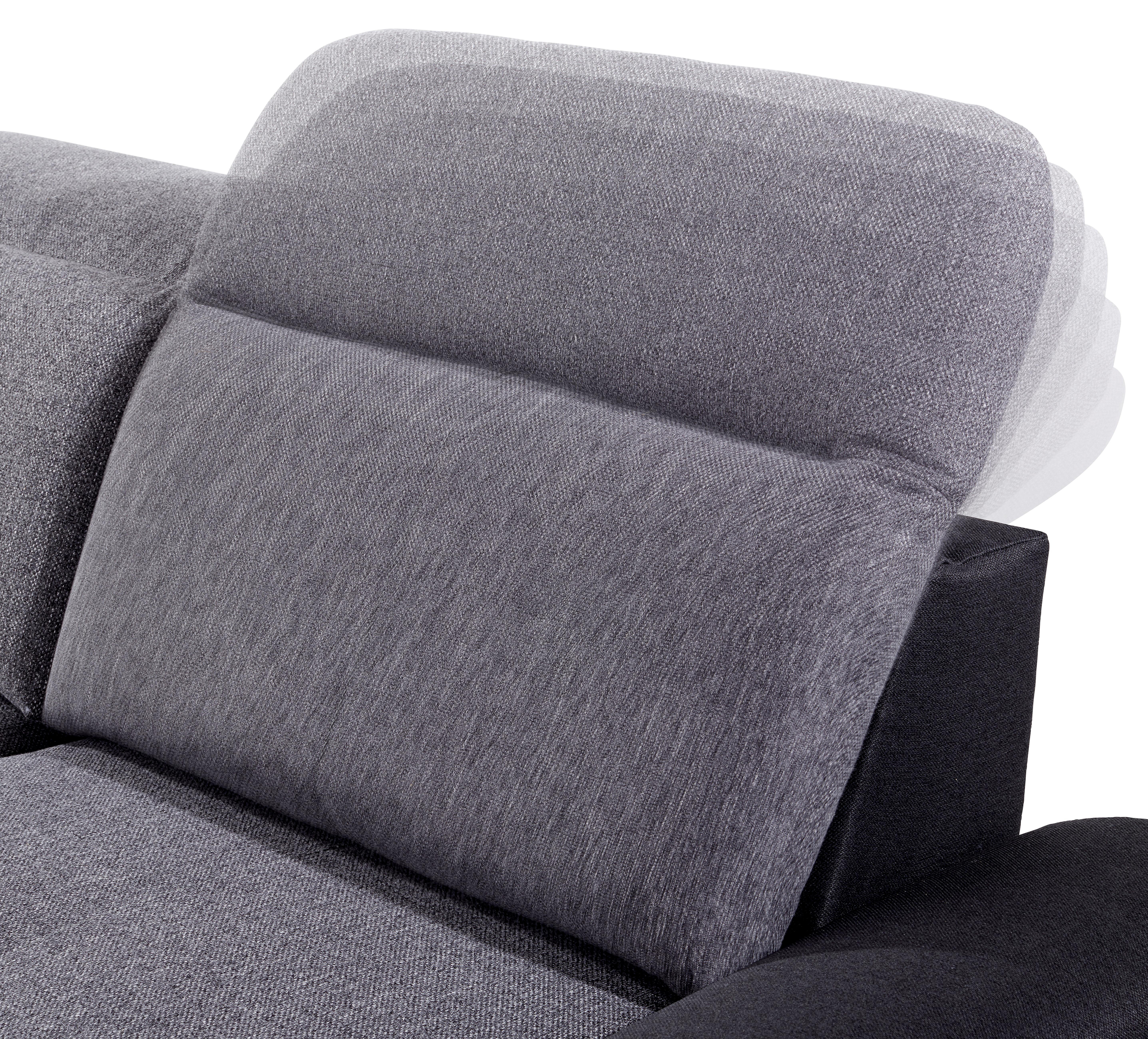 Ondega Ecksofa mit Schlaffunktion + Bettkasten Malaga, Webstoff