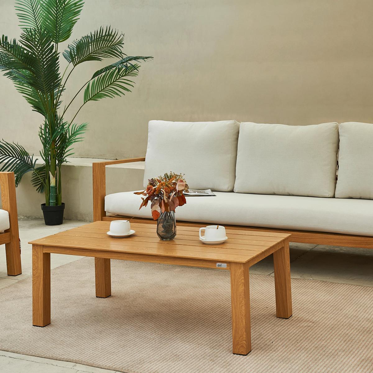 Dining-Loungeset Orla - Eichefarben/Braun, MODERN, Metall (223,5/89/73,5cm) - Ambia Garden