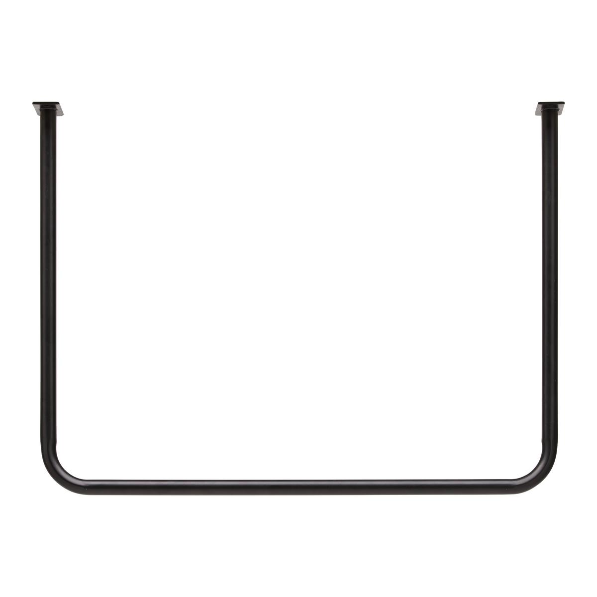 Vešiaková tyč PIPE čierna - čierna, Modern, kov (80/60/6cm) - Mömax