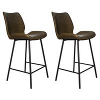 BARHOCKER-SET BARRON - Schwarz/Grün, KONVENTIONELL, Kunststoff/Textil (47/99/55cm) - MID.YOU