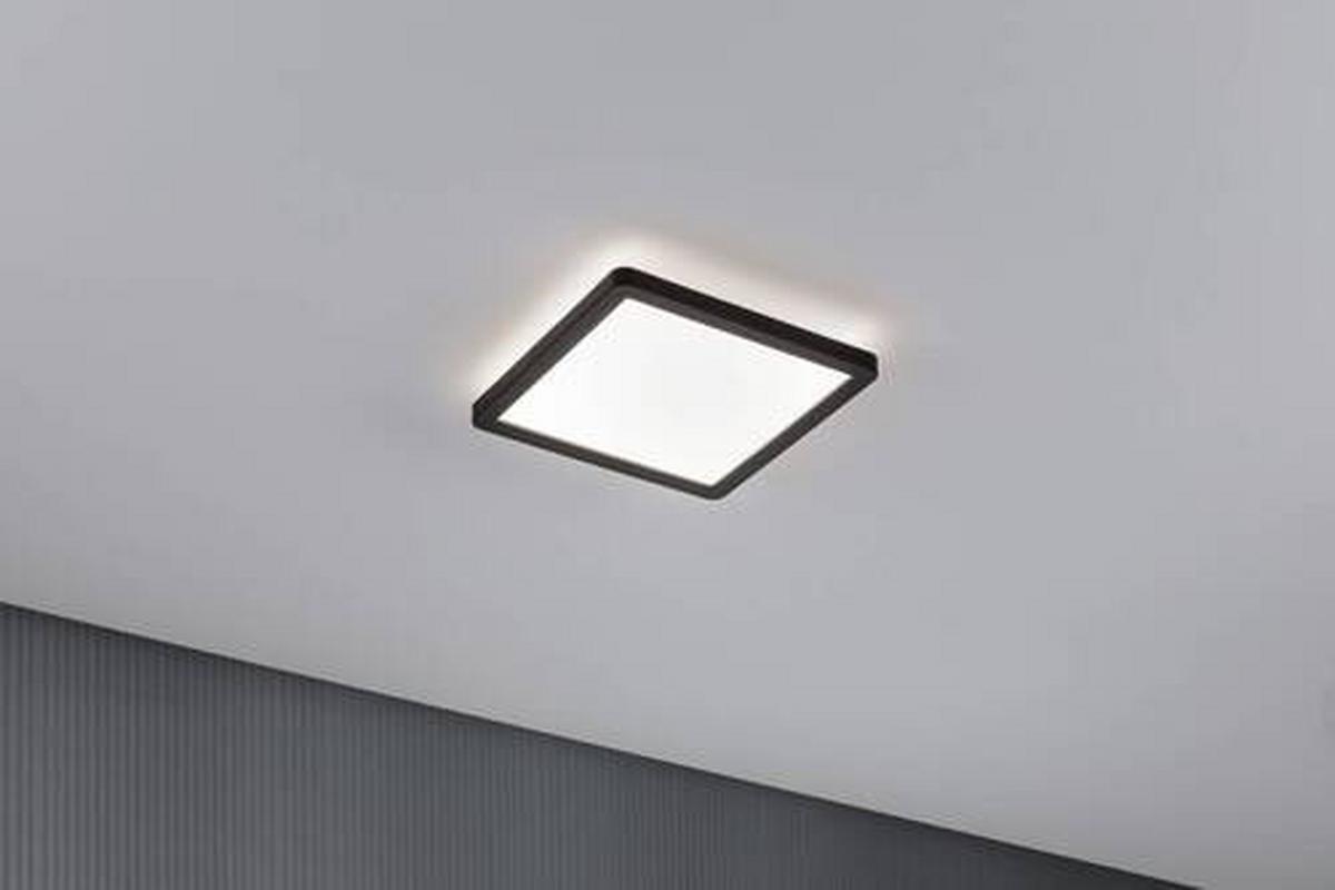 Led-paneel L: 19 Cm 71014 - Schwarz, Basics, Kunststoff (19/19/2,8cm) - Paulmann