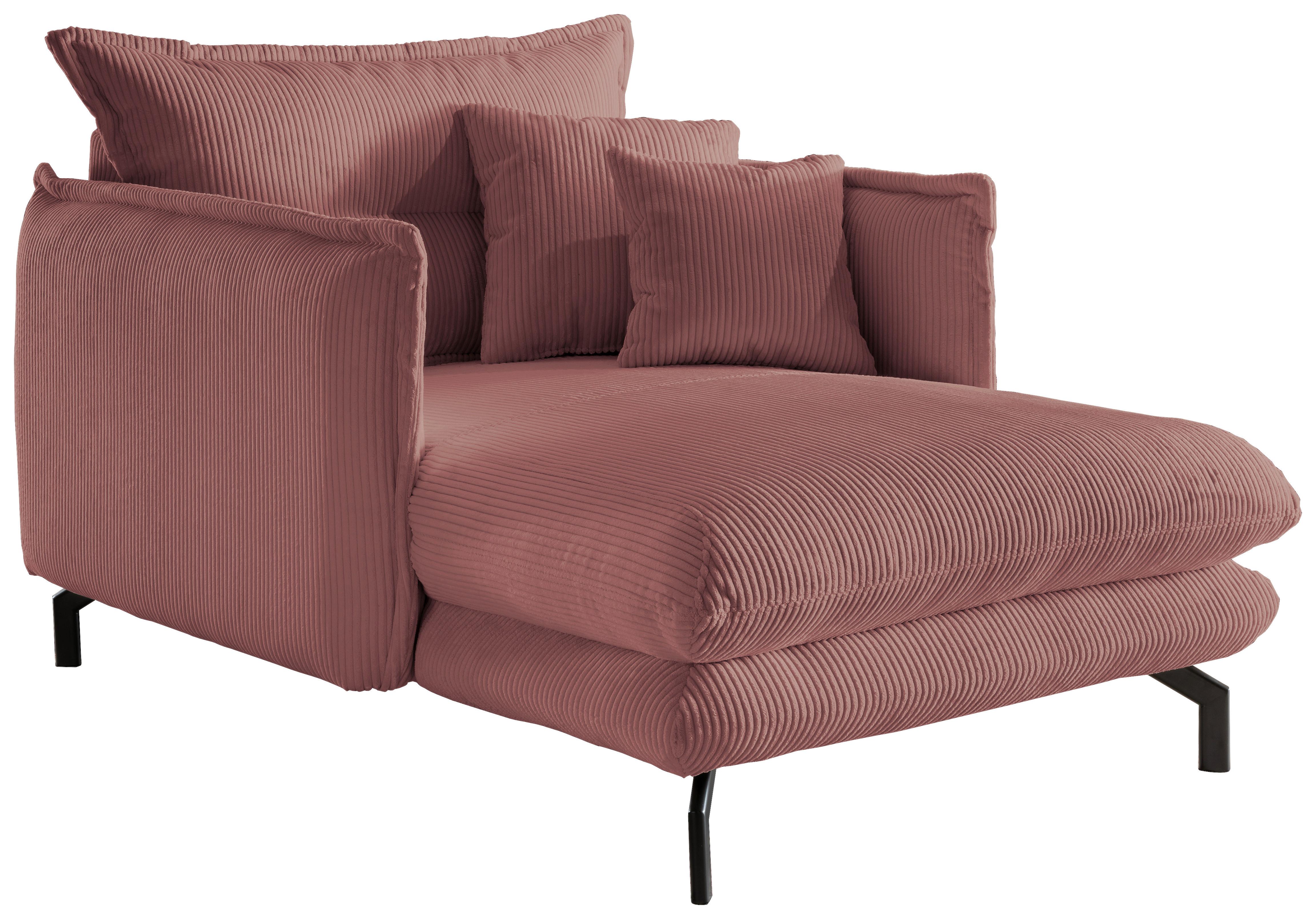 Polstersessel mit Armlehnen Lava Stoffbezug Rot