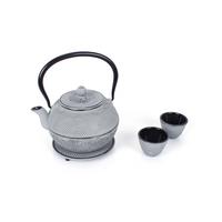TEEKANNENSET EW-GE-1703G - Grau, Basics, Metall (1100ml) - Echtwerk