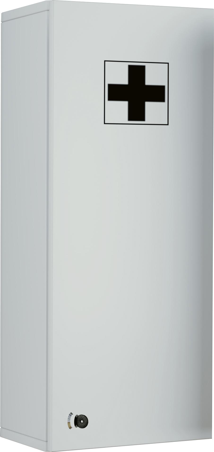 MID.YOU Medizinschrank Medasa Weiß 29x70 cm versperrbar