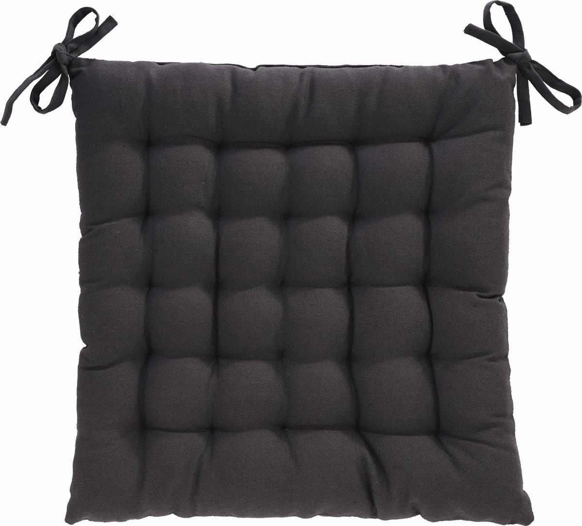 PODUŠKA NA SEDENIE Anke, 40x40cm - antracitová, textil (40/40cm) - Modern Living