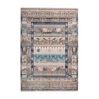Webteppich Blau/Braun Anouk 120x170 cm - Blau/Braun, Design, Textil (120/170cm) - Kayoom