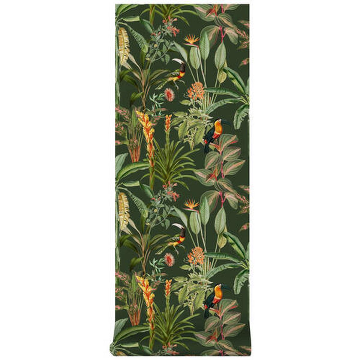 Vliestapete 118152 - Grün, Basics, Papier/Kunststoff (52/1005cm)