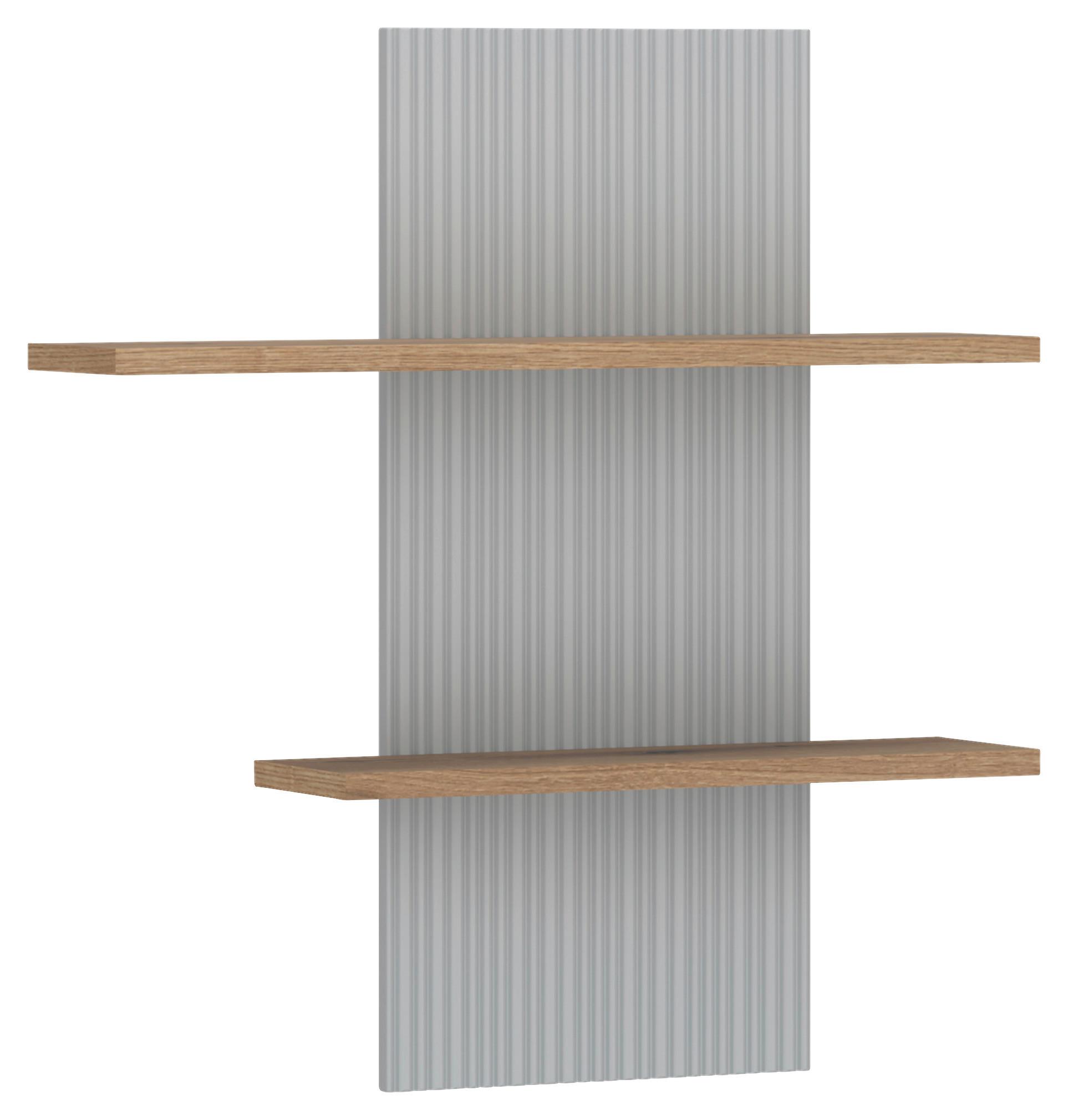 Wandpaneel Manilla - Eichefarben/Hellgrau, MODERN, Holzwerkstoff (83,5/90/21,9cm)