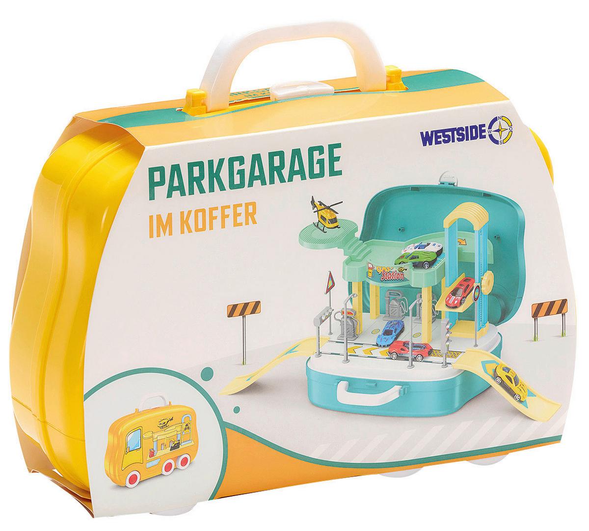 Parkgarage Parkgarage Im Koffer - Multicolor, Trend, Kunststoff (29/9/20cm)