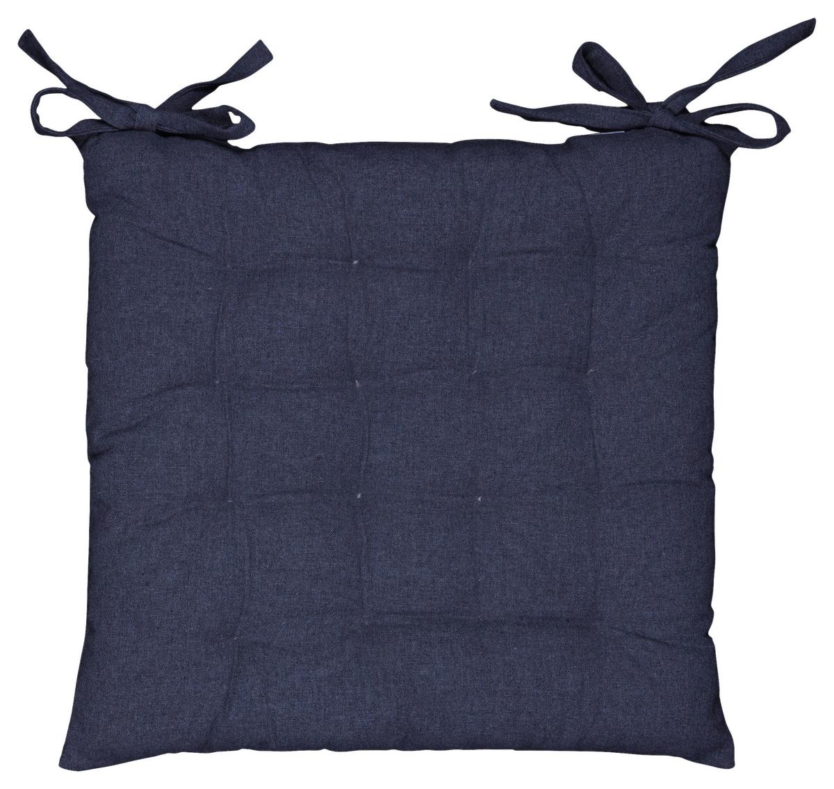 Sitzkissen Lianna - Anthrazit, MODERN, Textil (40/40/4cm) - Luca Bessoni