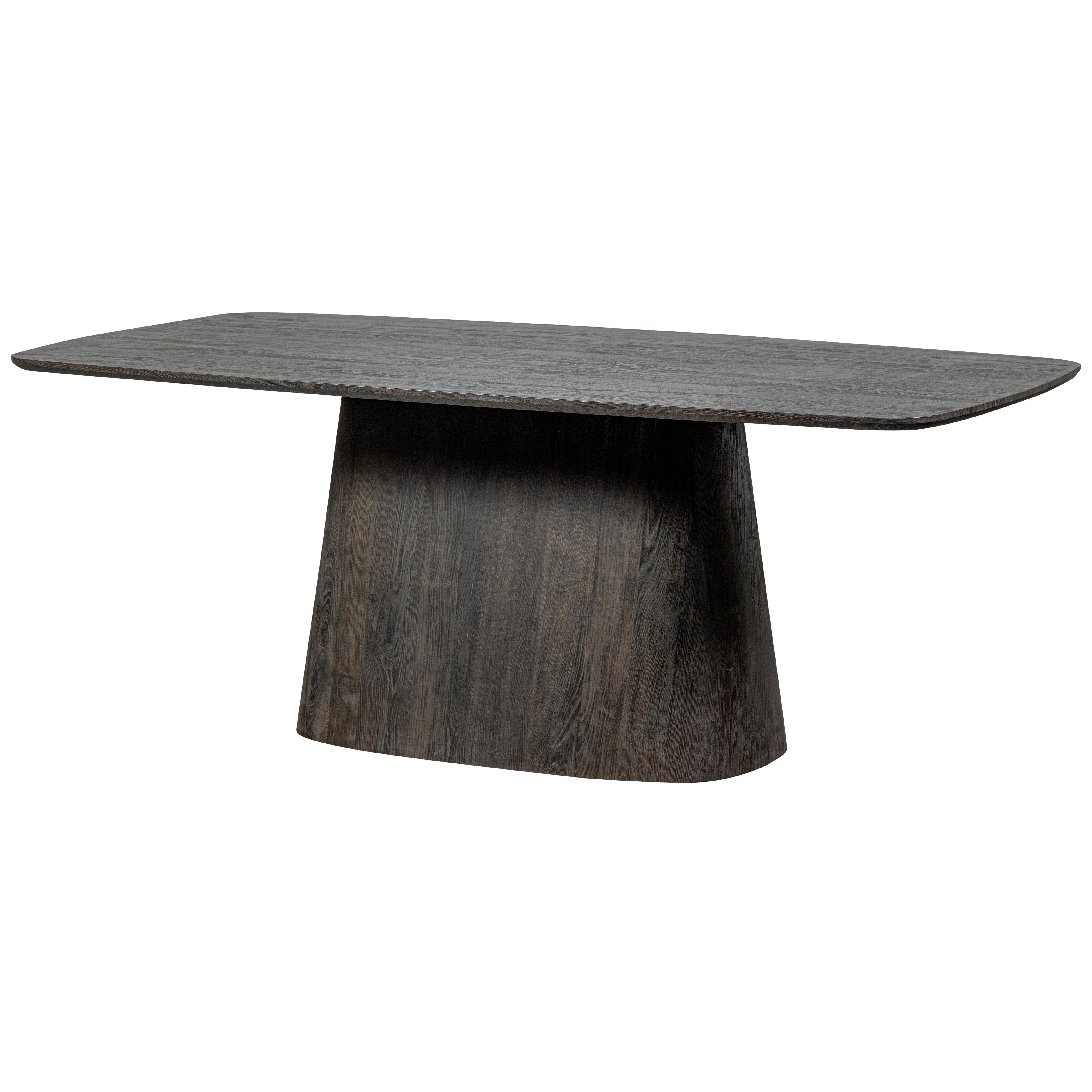 ESSTISCH Leah Dunkelbraun L: 200 cm - Dunkelbraun, Design, Holzwerkstoff (200/105/76cm) - Livetastic