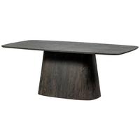 ESSTISCH Leah Dunkelbraun L: 200 cm - Dunkelbraun, Design, Holzwerkstoff (200/105/76cm) - Livetastic