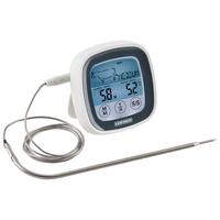 Bratenthermometer Metall Jamie Mit 5 Garstufen - Weiß, Basics, Kunststoff/Metall (3,8/2,15/8,3cm) - Leifheit