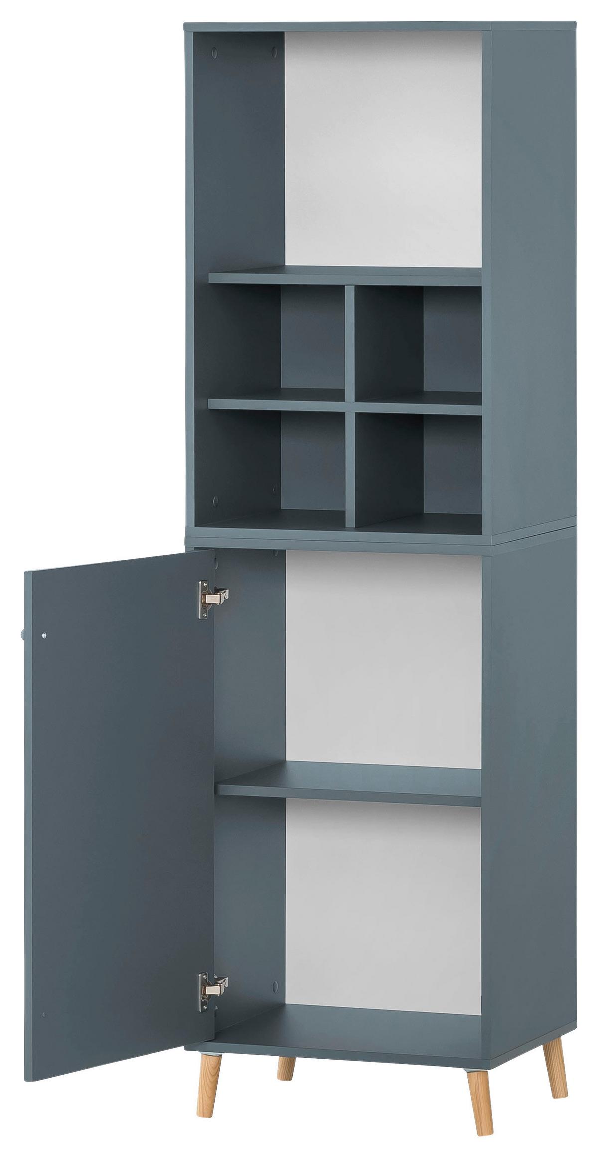 Aktenschrank Set U510r+u510t+regal - Petrol, MODERN, Holzwerkstoff (50,95/174,2/41cm) - MID.YOU