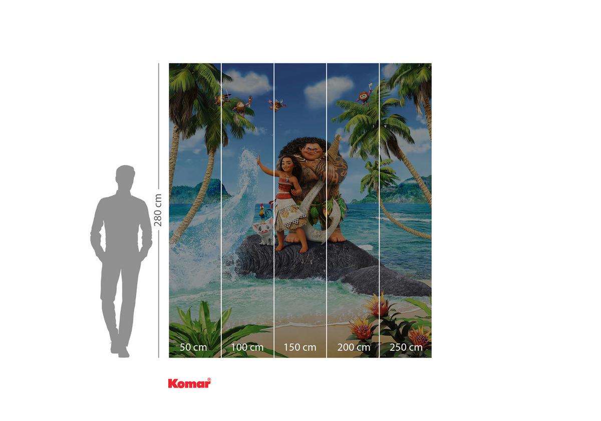 Fototapete Moana Beach - Multicolor, Trend, Textil (250/280cm)