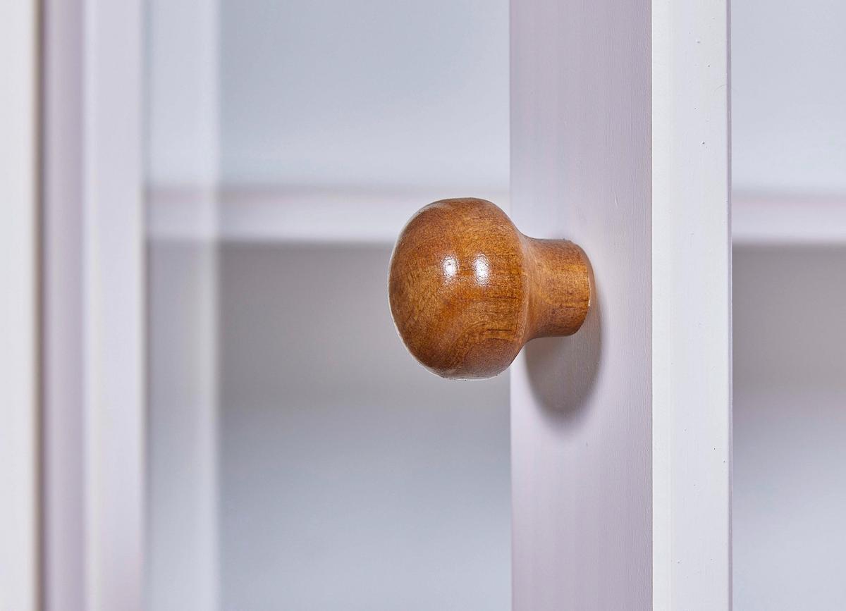 Vitrine Westerland 20901466 - Eichefarben/Weiß, MODERN, Glas/Holz (190/90/38cm) - MID.YOU