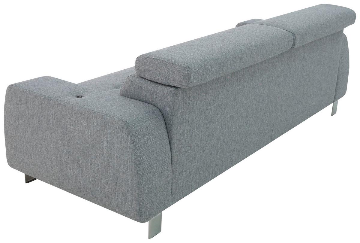 Kanapéágy Malcolm Hellgrau - világosszürke, Basics, textil (236/79-100/90cm) - MID.YOU