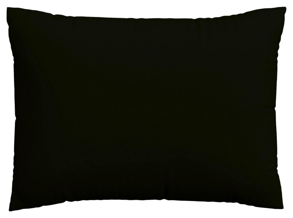 Kopfpolsterbezug Woven Satin - Schwarz, Basics, Textil (70/90cm) - Schlafgut