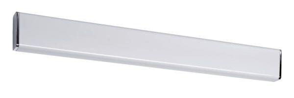 LED-Wandleuchte 1-Flammig Länglich Weiß/Chromfarben - Chromfarben/Weiß, Basics, Kunststoff/Metall (60/6,8/6,3cm) - Paulmann