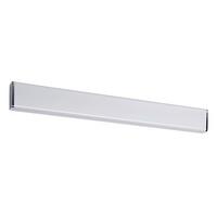 LED-Wandleuchte 1-Flammig Länglich Weiß/Chromfarben - Chromfarben/Weiß, Basics, Kunststoff/Metall (60/6,8/6,3cm) - Paulmann