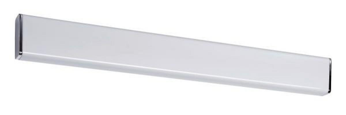 LED-Wandleuchte 1-Flammig Länglich Weiß/Chromfarben - Chromfarben/Weiß, Basics, Kunststoff/Metall (60/6,8/6,3cm) - Paulmann