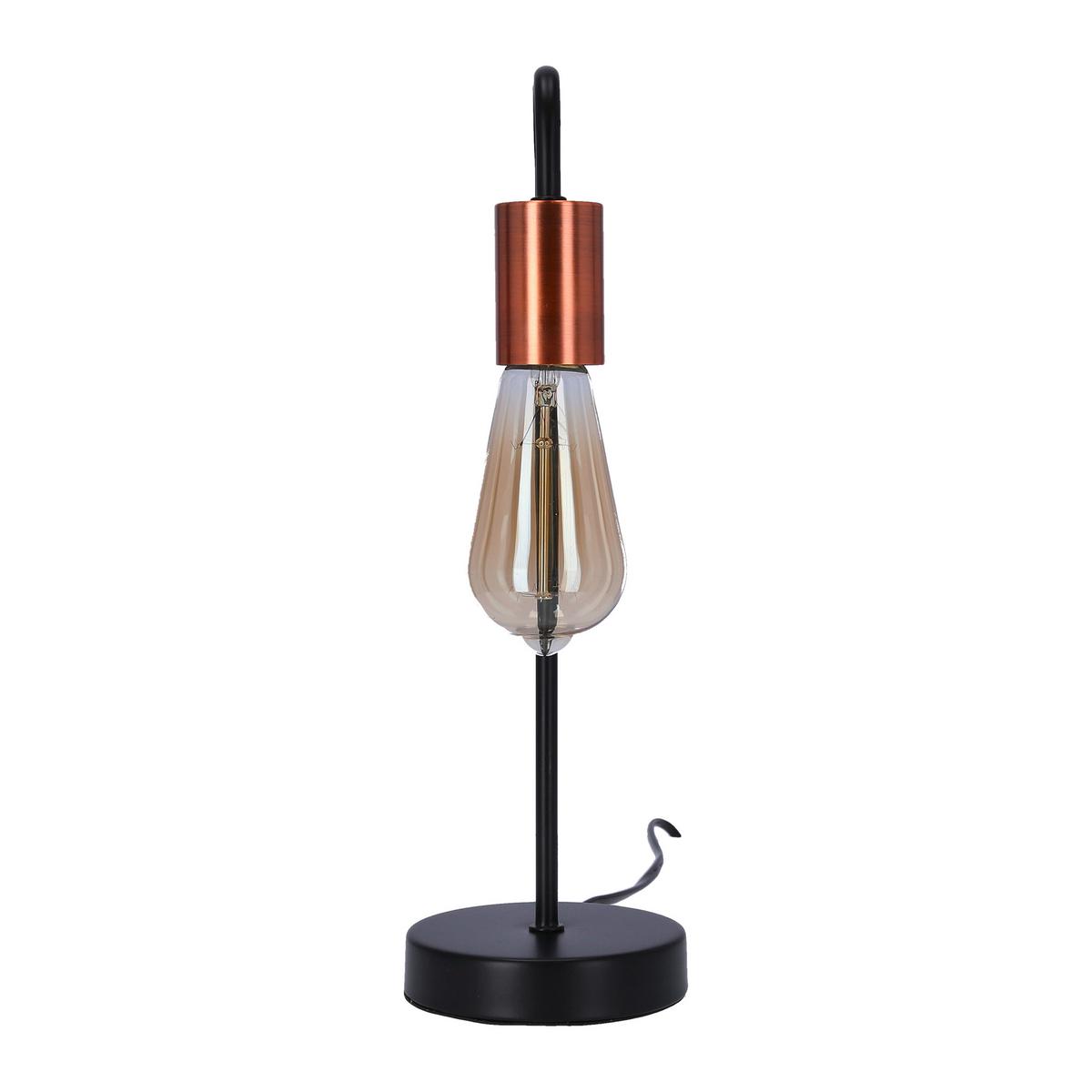 Tischleuchte 41-66862 - Schwarz, KONVENTIONELL, Metall (12/39/17cm)