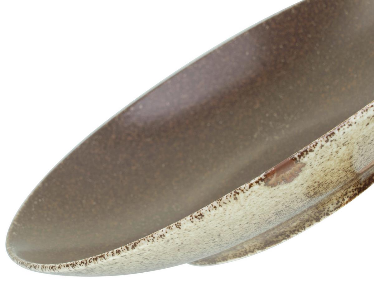 Kombiservice Rusty Keramik 4 Personen Geschirr Set - Goldfarben/Schwarz, Design, Keramik (33/34/34cm) - Creatable