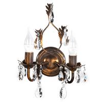 Wandleuchte 4670/ap2 - Bronzefarben, KONVENTIONELL, Glas/Metall (30/30/20cm)