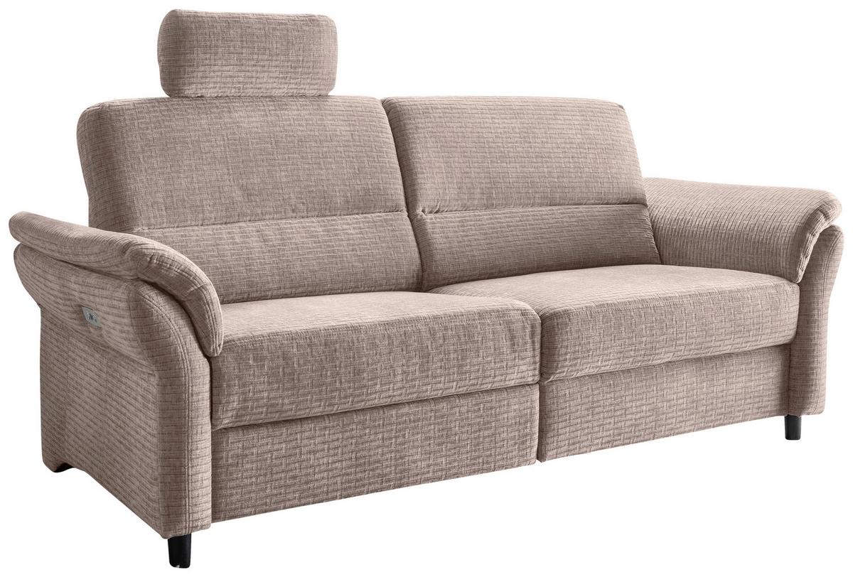 3-Sitzer-Sofa Cavoli, Beige L B: 192 cm - Beige/Schwarz, MODERN, Textil (192/90/89cm) - Livetastic